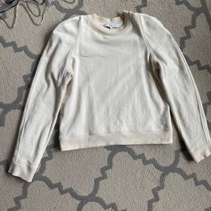 Tibi basic beige cotton sweatshirt